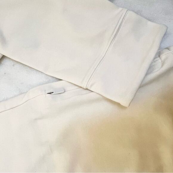 Athleta Eastbound Half Zip Sweatshirt XS Women's White Zip-Up Top - Picture 6 of 13